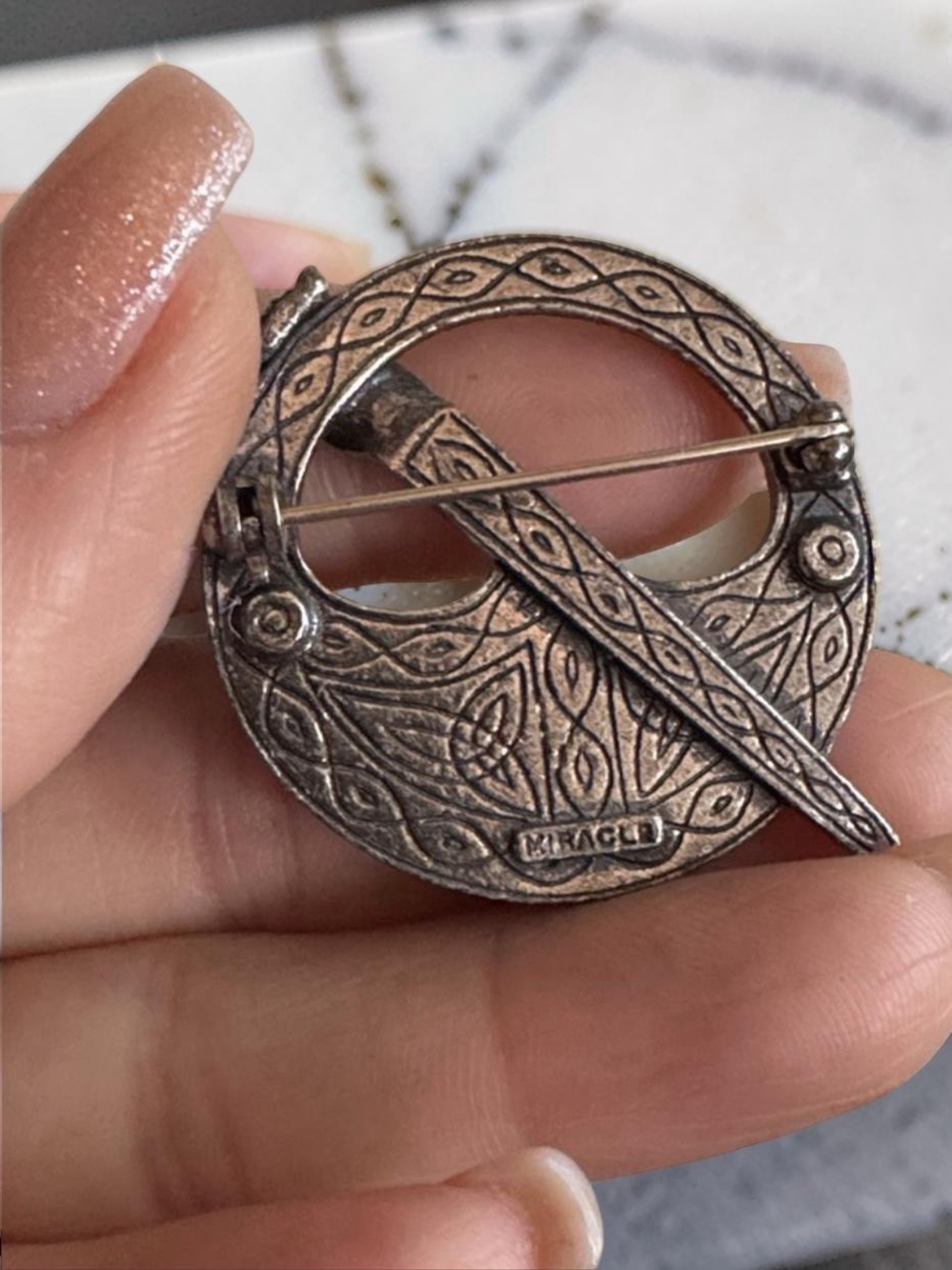 Vintage Miracle Celtic Brooch - Picture 3 of 3